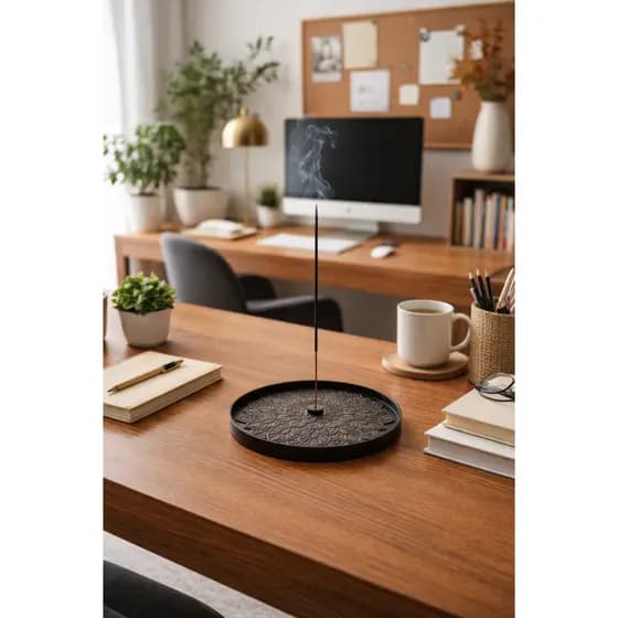 Porta Incenso Mandala 3D 15cm PLA Suporte Vareta Decorativo Zen 9 Cores
