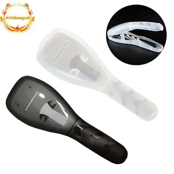 AYellowgod 1/2/4pcs Caixa De Armazenamento De Barbeador Barbear De Plástico Transparente Suporte De Lâminas Estojo Portá