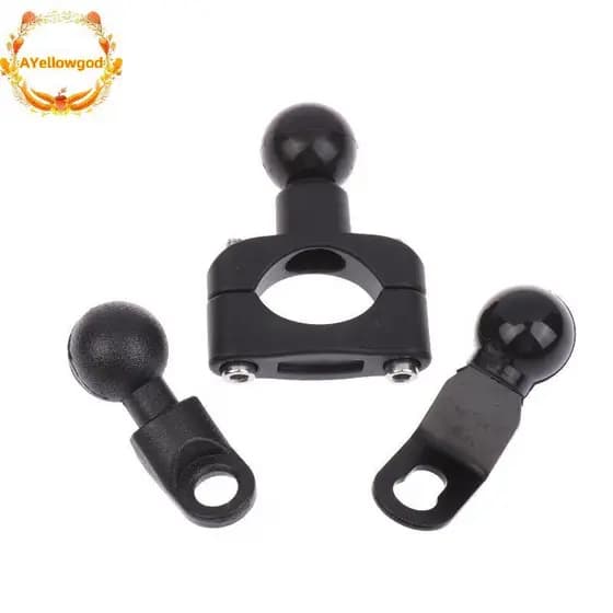 AYellowgod 1 Conjunto De Braçadeira Esférica De 2.3 Cm Braet Para Suporte De Telefone De Moto PJ10/PJ13/PJ18 Kit De Base