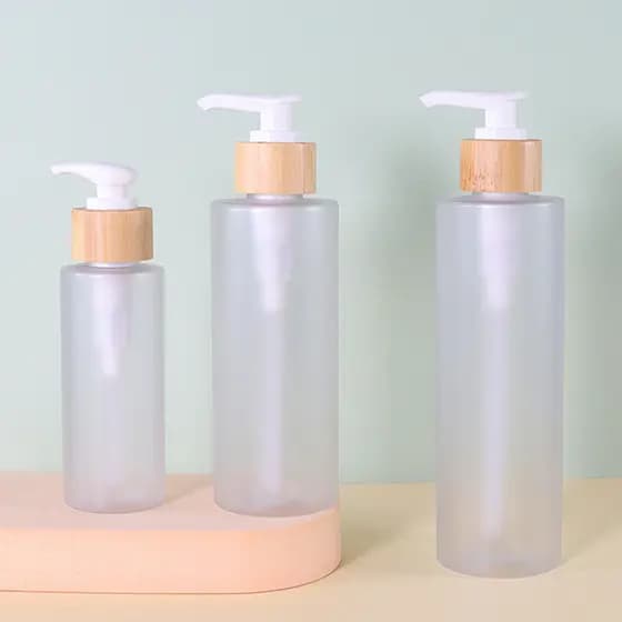 Dispensador De Garrafas De Bomba De Plástico 100ml-300ml , Recipiente Recarregável Vazio Portátil , Frasco Loção Transpa