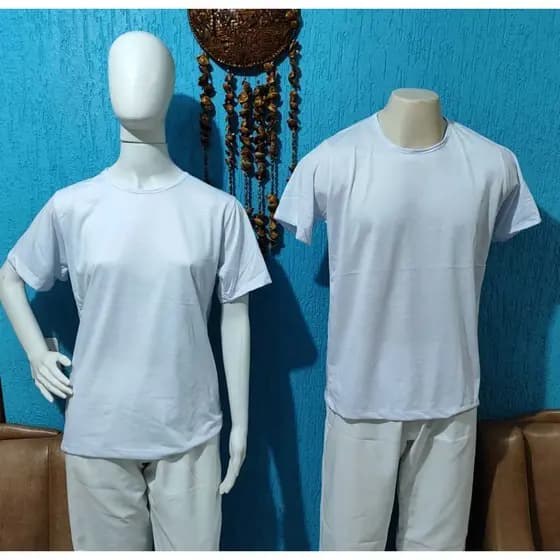 camiseta branca básica unissex.