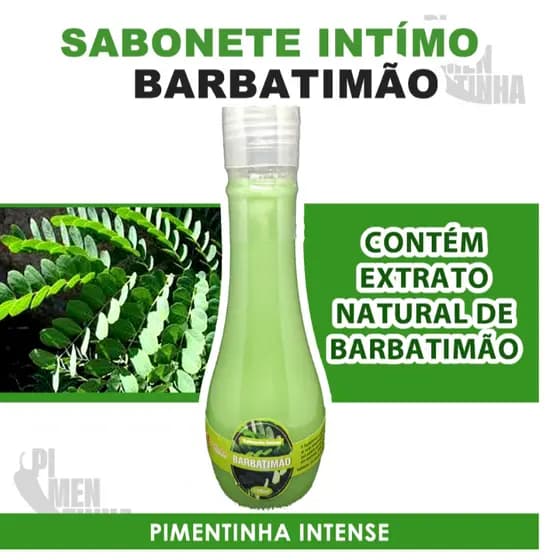 Sabonete Íintimo Barbatimão Antisseptico Adstringente e Anti-Inflamatório Saune Vaginal Intima Feminina
