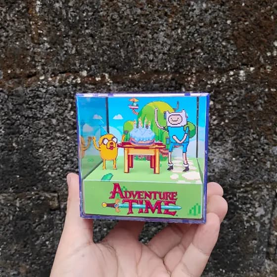 Cubo diorama Hora de Aventura - Exclusivo