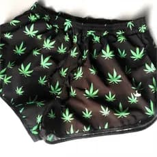 Short feminino canabis 01 hora do chá Friends