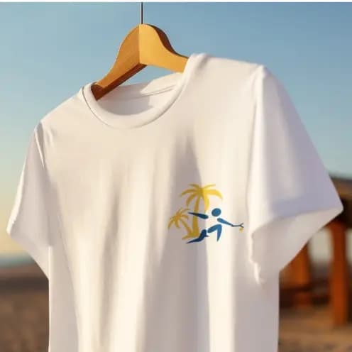 Camiseta Masculina Feminina Unissex Slim T-SHIRT DRYFIT Branca Beach Tennis
