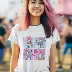 Camiseta T Shirt Margarida Turma do Mickey Blusinha