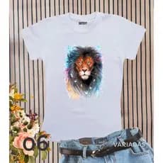T-shirts Feminina Leão de Judá Blusinha Evangélica