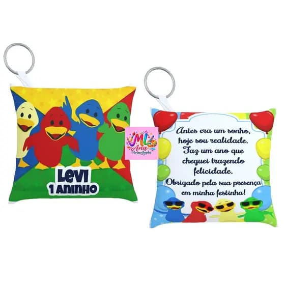 Kit 50 Almochaveiros tema Patinhos Coloridos