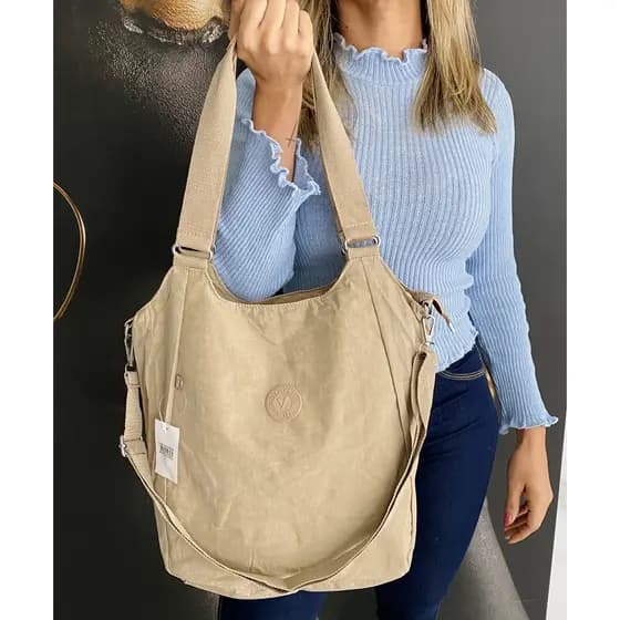 Bolsa Feminina Casual Transversal De Ombro Estilo Saco Grande Ideal para Trabalhar Praia Passeio