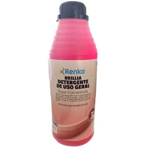 Detergente Super concentrado Brillia Renko 1 litro faz até 200 litros