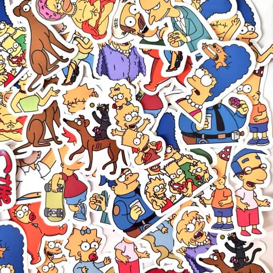 Adesivos sticker - OS SIMPSONS - Figurinhas para bujo, bullet journal, caderno, planner, agenda