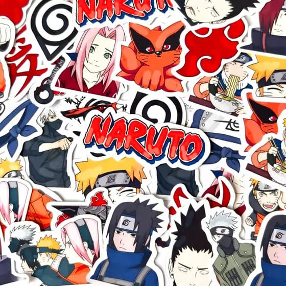 Adesivos stickers - NARUTO - Figurinhas para cadernos, agendas, notebook, presentes e lembrancinhas
