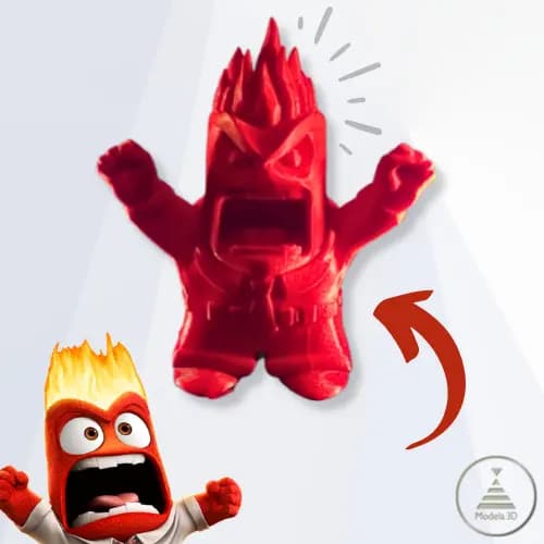 Figura da Raiva de 'Divertidamente' - Expresse suas Emoções com Estilo! 🔥😠 Inside Out