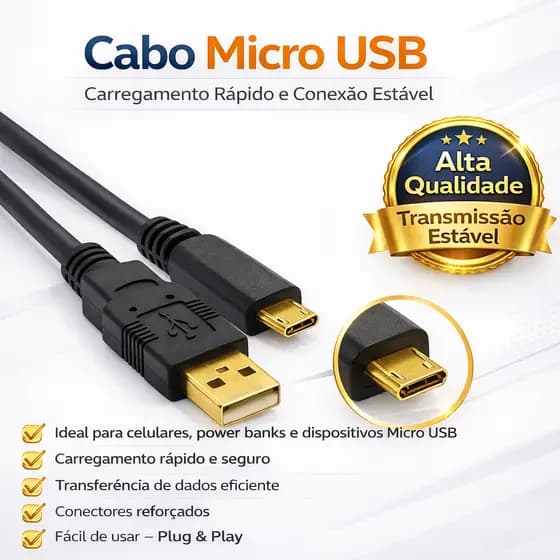 Cabo Micro USB 2.0