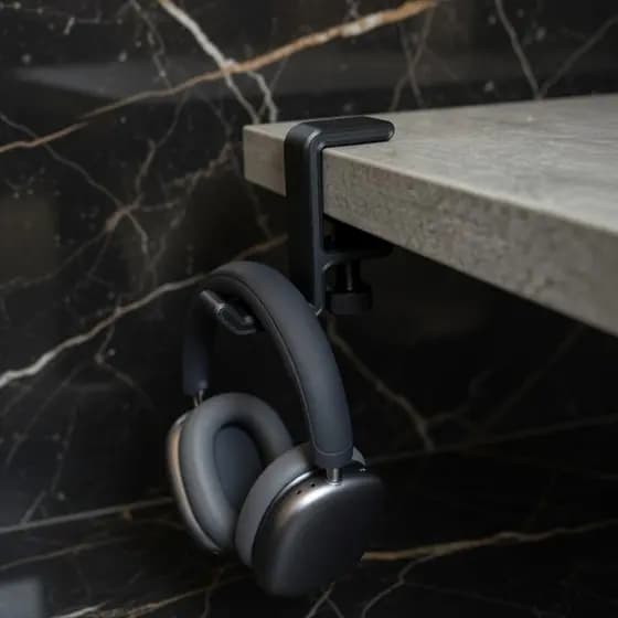 suporte de mesa p/ fone headset headphone ajustavel