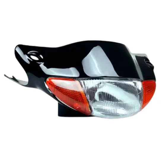 Kit Carenagem do Farol + Farol Bloco Optico Biz 100 1998 1999 2000 2001 2002 2003 2004 2005
