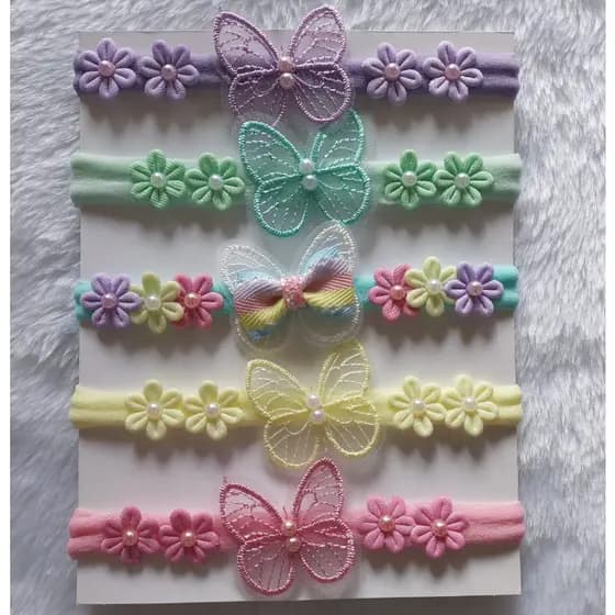 Faixinha Tiara para bebe Menina/faixinhas de Cabelo para Bebê Laço/ RN