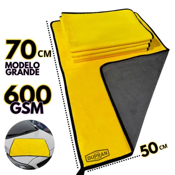 1 - 3 e 5 SUPER Toalhas Microfibra 50x70cm Tolha Dupla Limpeza geral pano limpeza automotiva panos