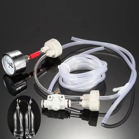 Kit De Sistema Gerador De CO2 Para Aquário , Faça Você Mesmo , Com Válvula Reguladora , Monitor De Mesa , Tanque De Plan