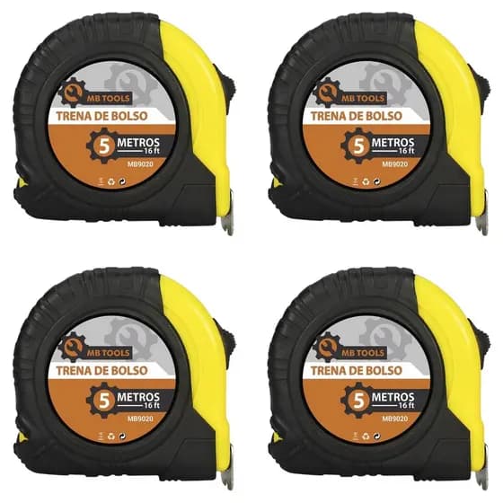 Kit 4 Trenas 5 metros 16mm Emborrachada Trava Profissional