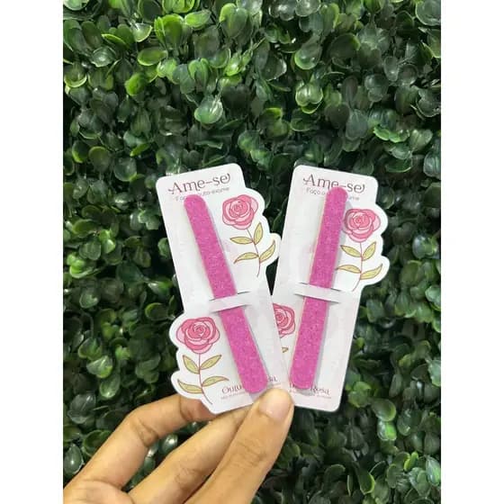 ENVIO RÁPIDO - kit 50/100 card+lixa outubro rosa | lembrancinha | mimos