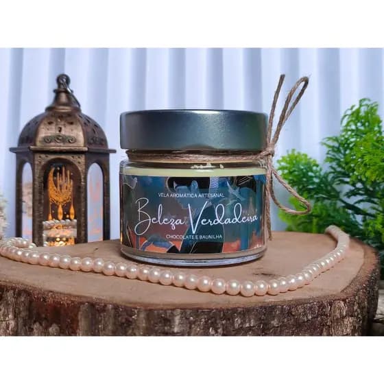 Vela Aromática | Beleza Verdadeira | Dorama | K-Pop | K-Drama | Coreia | Coreano | 160 gramas | Cera de Coco | Vegetal