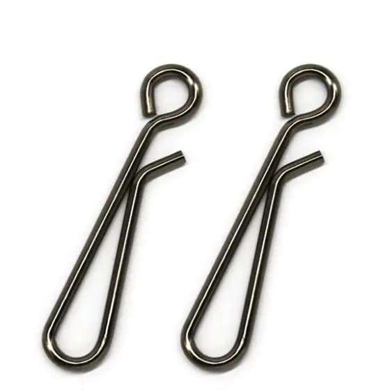 50 Pçs / Lote Snap Enfrentar Ferramentas De Suspensão De Aço Inoxidável Conector Acessórios De Pesca Anzóis Enfrentar