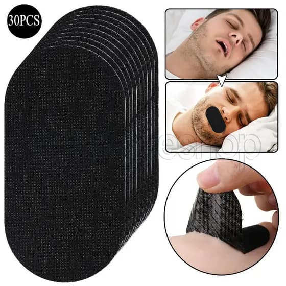 Fita Bucal Anti-Ronco-Adesivos Para Respiração No Nariz-Viagens Em Casa-Tira Suave Evitar Tiras Bucais Dormir Melhor-Dis