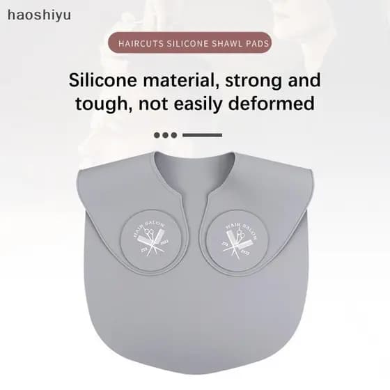 HAO Silicone Colar De Corte De Cabelo Tingimento Xales Cabeleireiro Capa Ne Envoltório Guarda Almofada De Ombro Cachecol