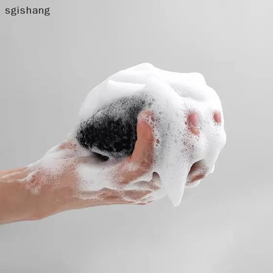 sg Banho Esponja Bolas Escova De Limpeza Chuveiro Puff Corpo Limpador Esfoliante Purificadores Bola 3d Massagem Suprimen