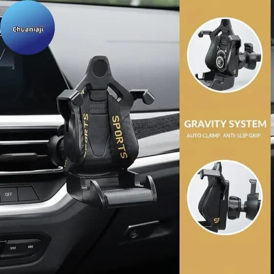 Chuaniaji Assento De Corrida Suporte Do Telefone Carro Montagem Com Ventosa Para Smartphone Celular Braet BR