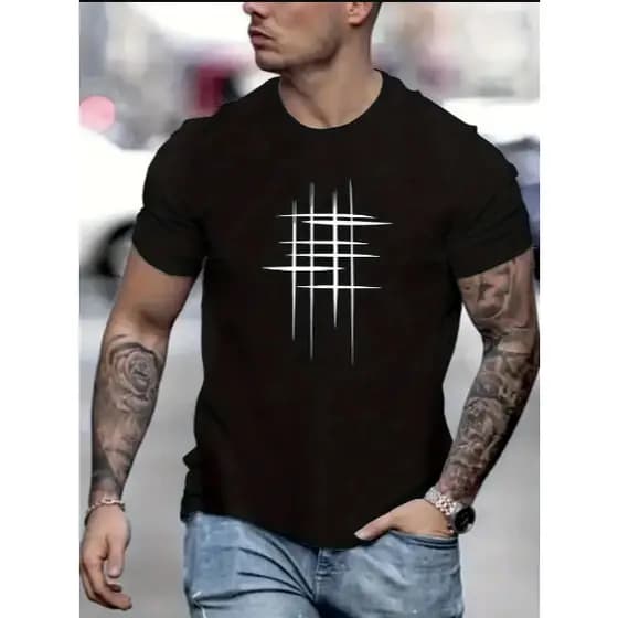 Camisa Casual Básica Estilo Moda De Algodão Masculina
