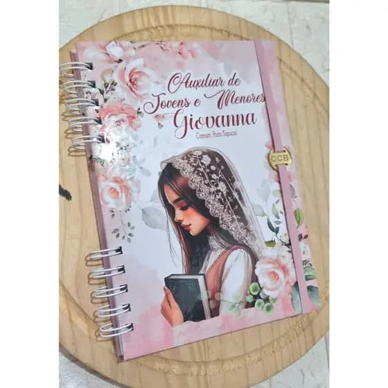 Agenda auxiliar de jovens CCB com brinde e capa deluxe