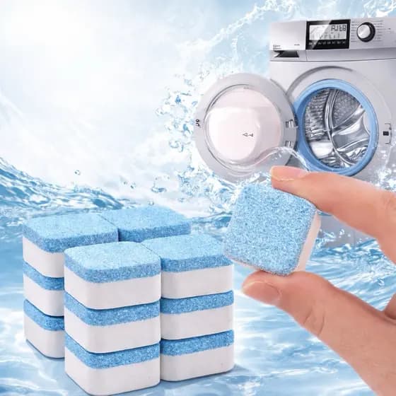 Kit Limpador Pastilha de máquina de lavar roupa, comprimido efervescente sólido para remover manchas【】