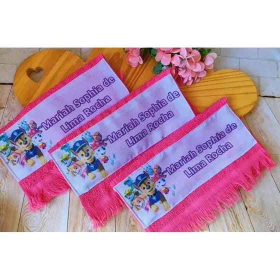 TOALINHA PERSONALIZADA/TOALINHA ESCOLAR/TOALINHA SOCIAL/TOALHAS