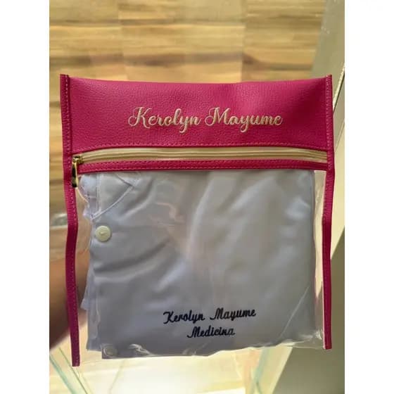 porta jaleco personalizado área da saúde porta scrub organizador de viagem
