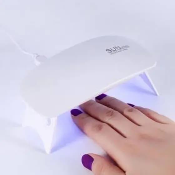 Cabine Forninho Sun Mini Estufa 6w Led Uv Portátil Manicure Unha Postiça Beleza