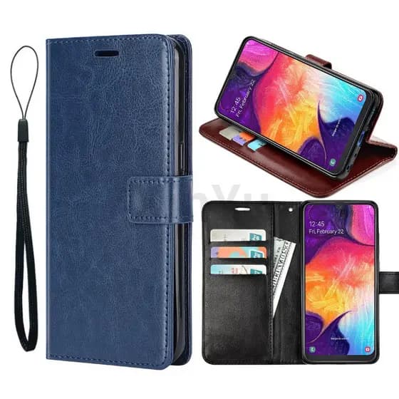 Capa Flip Para OPPO Reno 16 16F 16FS 15 Pro Max 15F 14 14F 13 F 13F 12 12F A6 A6x A6c A6s A6t 4G Retro Matte PU De Couro