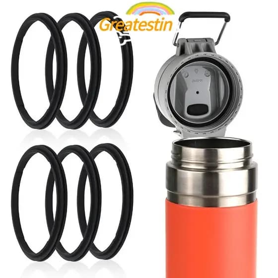 Junta Para Garrafa De Água GREATESTIN , Rolha De Copo De Silicone Resistente Ao Calor Durável , Quick FLIP GO