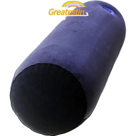 GREATESTIN Almofada mágica triangular flocada de PVC, travesseiro inflável macio elástico doméstico