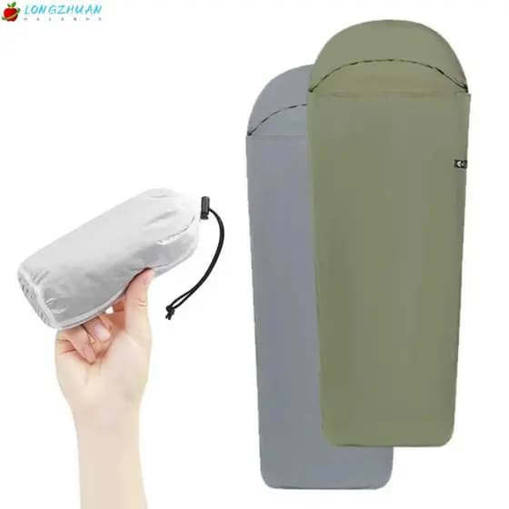Forro De Saco De Dormir LONNGZHUAN , Sacos De Nylon Com Interno , Folha De Acampamento Quente Ultraleve