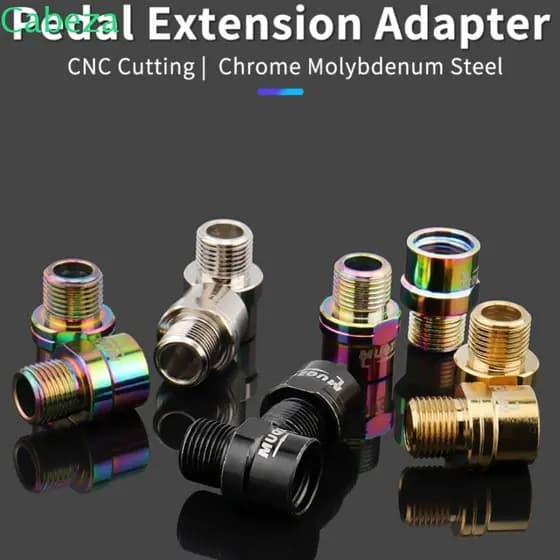 CABEZA1 1 Par Extensor De Pedal , Extensores De Eixo De Bicicleta De Liga 9/16 , Parafuso Adaptadores De Pedais Resisten