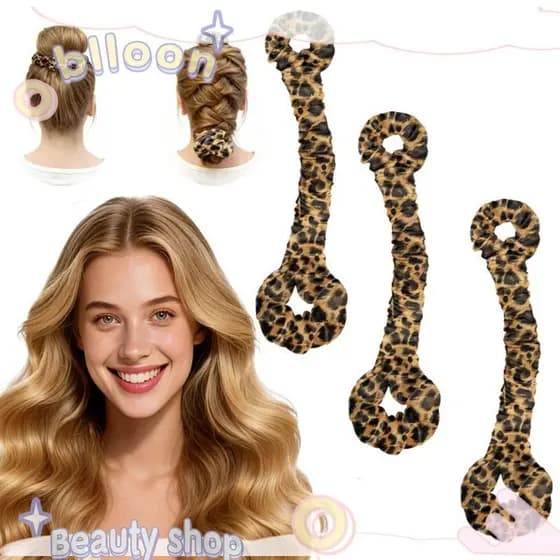 Bloon Scrunchie De Ondulação De Cetim , Rolo De Cabelo Sem Calor De Seda Grande E Médio , Ferramenta Conveniente De Esti