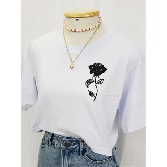 Cropped Overside Blusa Feminina Blusinha Feminina Estilosa