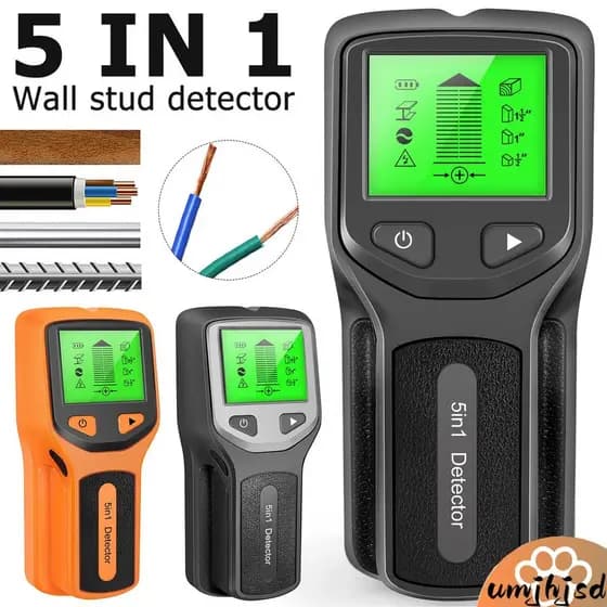 5 Em 1 Localizador De Pinos Scanner De Parede Elétrico Metal Tensão AC Detector De Fio Vivo Com Display LCD SHOPSKC4426