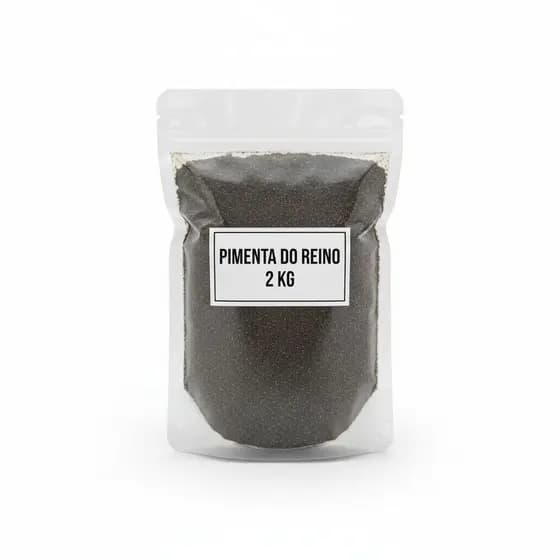 Pimenta do Reino em Pó 2kg - Pura e Forte Linha Profissional