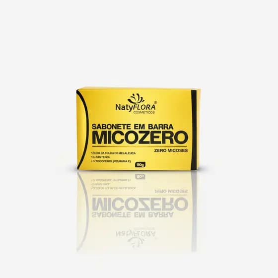 Sabonete Em Barra Micozero NatyFlora 90g Clareador Antifúngico Para Manchas Micoses Espinhas