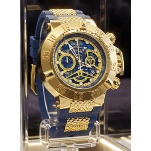 Relógio invicta noma 3 Subaqua skeleton Dourado Qualidade Premium +caixa.