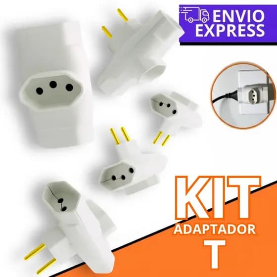 Adaptador Tripolar DNA 10A-20A Novo Padrão de Tomada Resistente