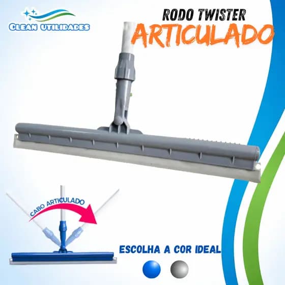 Rodo Versátil Articulado 180 º lâmina em silicone - Sem cabo - PROMOÇÃO